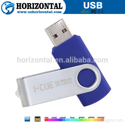 Alibaba express custom metal rotate 32gb flash drive with free logo